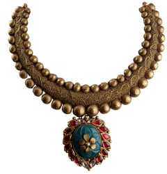 Syrandri N5356-11 (Kerala chettinad gold necklace )