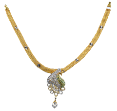 Scintilla N 0926-12 ( Singapore design gold necklace )