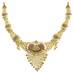 PURABI N 1477-12 ( calcutta design gold necklace )