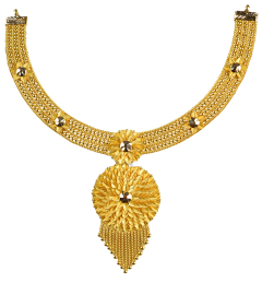PURABI N 1496-12 ( calcutta design gold necklace )